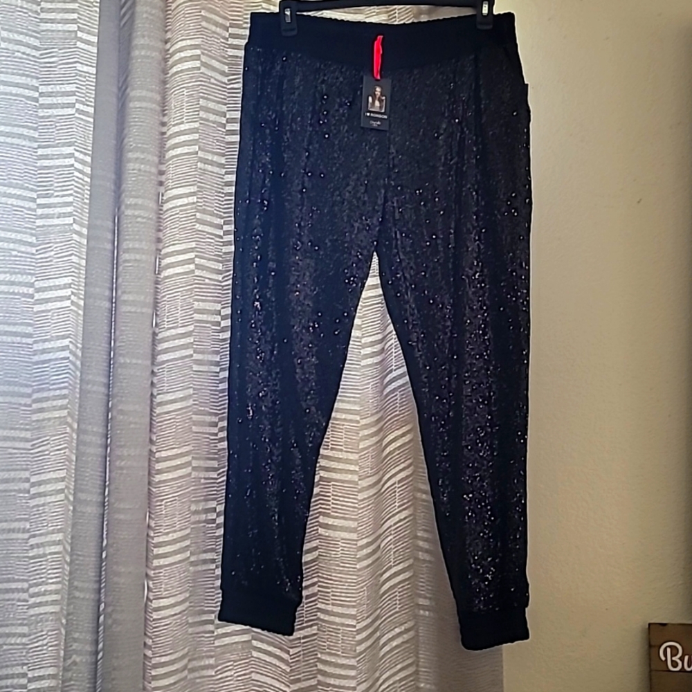 Sequenced joggers/dress pants